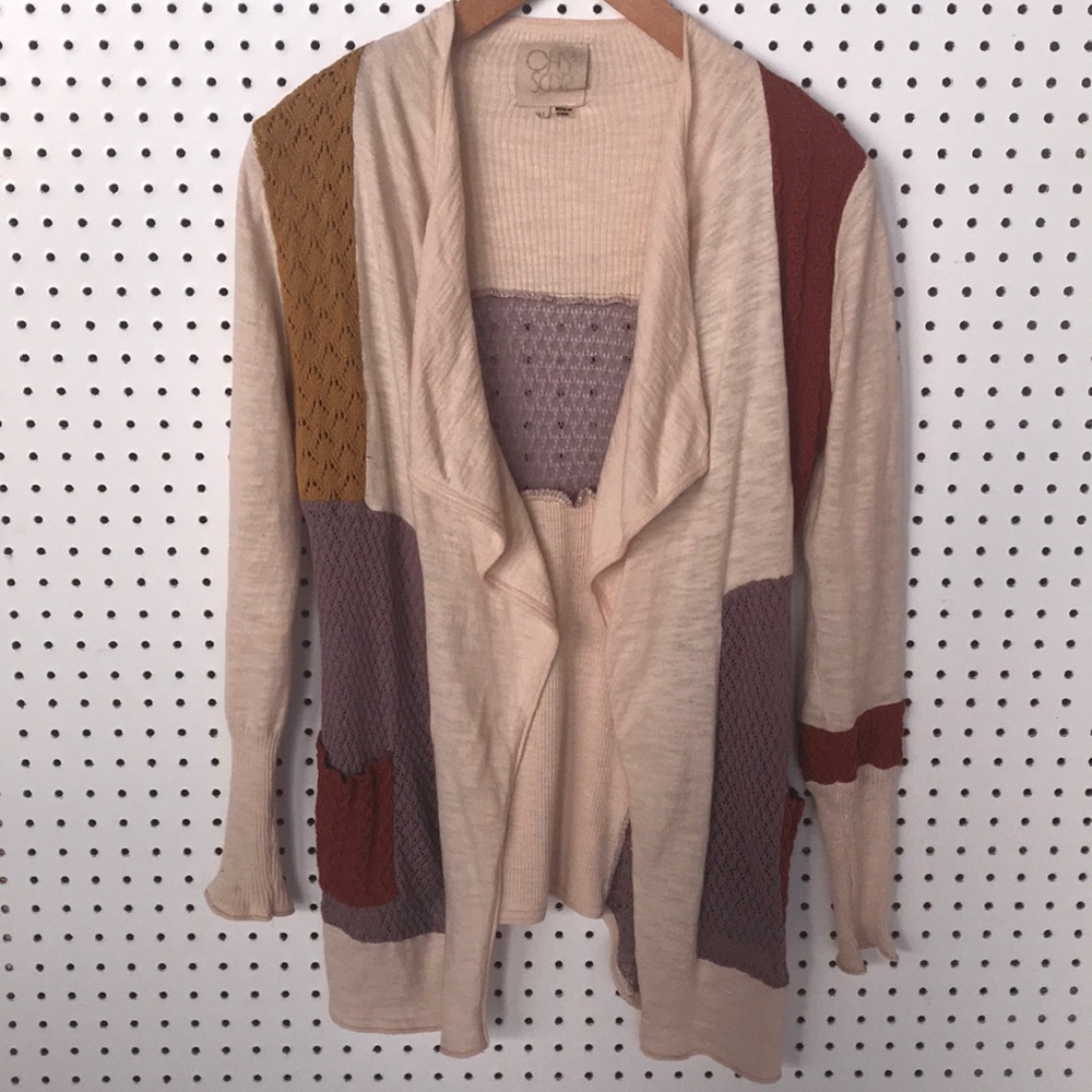 Chaser Collection Patchwork Cardigan - image 1